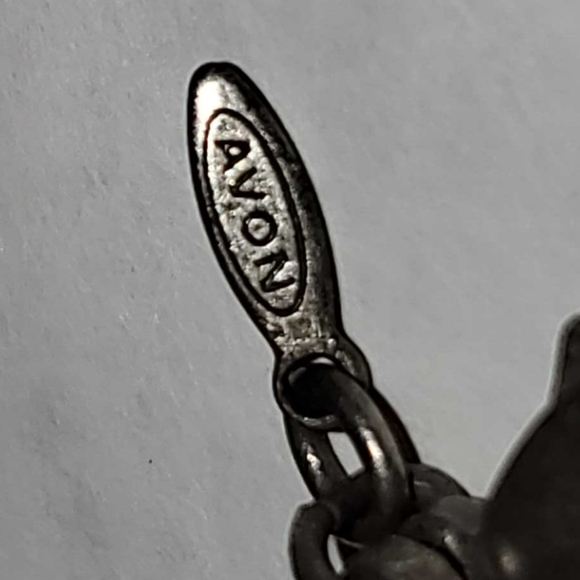 AVON NR Cranberry Orange Red Amber & Clear Crystal 16" Necklace Holiday - Picture 4 of 13